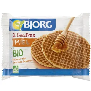 Био гофрети с мед 58г
