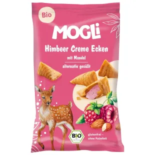 Био бисквити с крем малина 30г