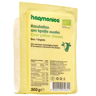 Био кашкавал от краве мляко Хармоника 300г