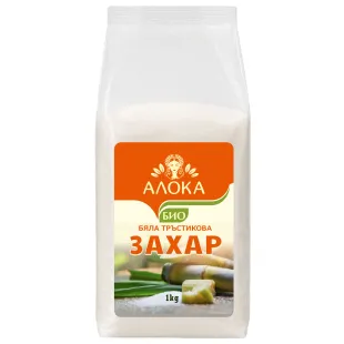 Био тръстикова захар, бяла, рафинирана 1кг
