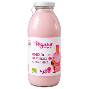 Био йогурт за пиене с малина 500г